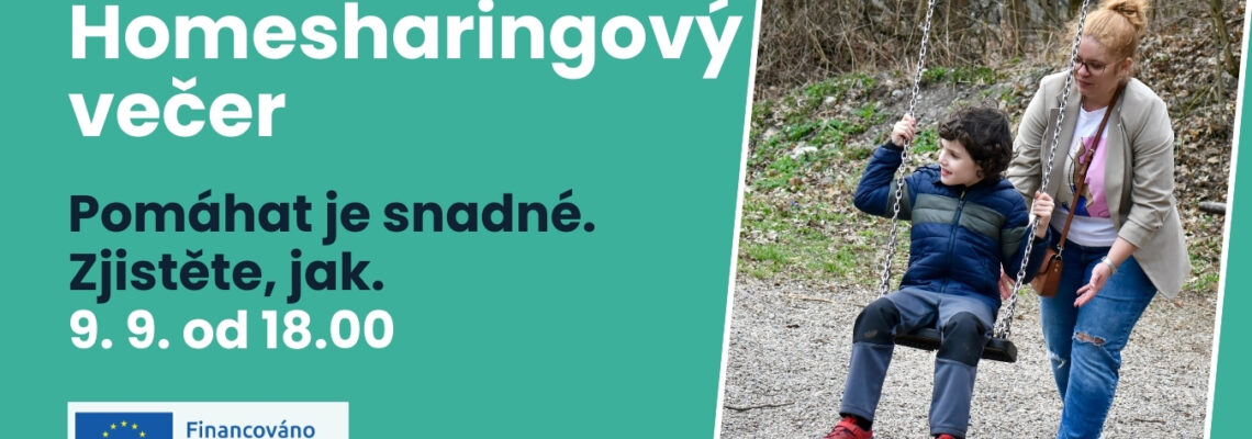 Homesharingový večer 9. 9. od 18.00