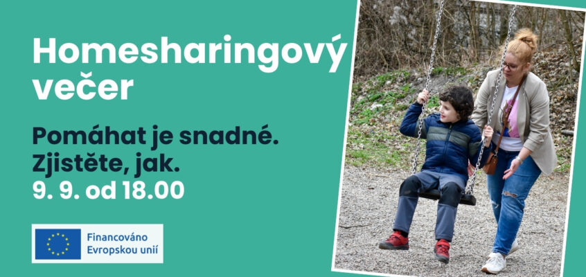 Homesharingový večer 9. 9. od 18.00