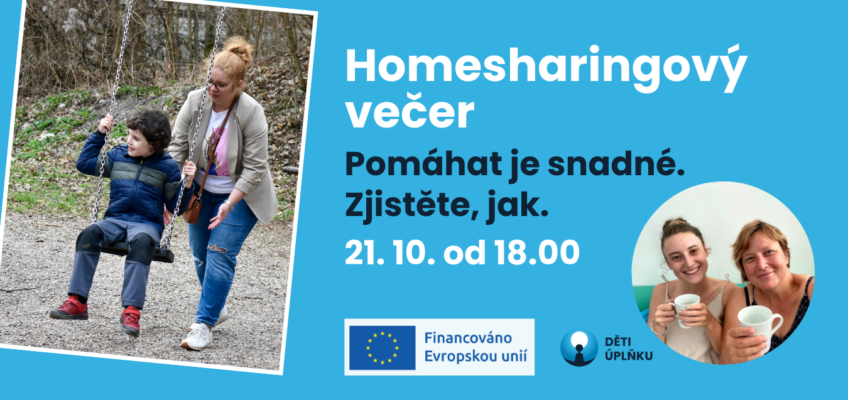 Homesharingový večer 21. 10. od 18.00