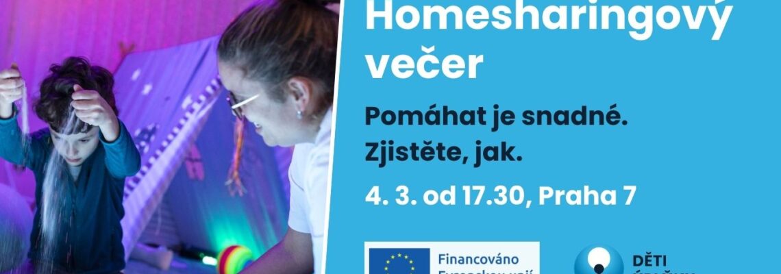 Homesharingový večer 4. 3. od 17.30