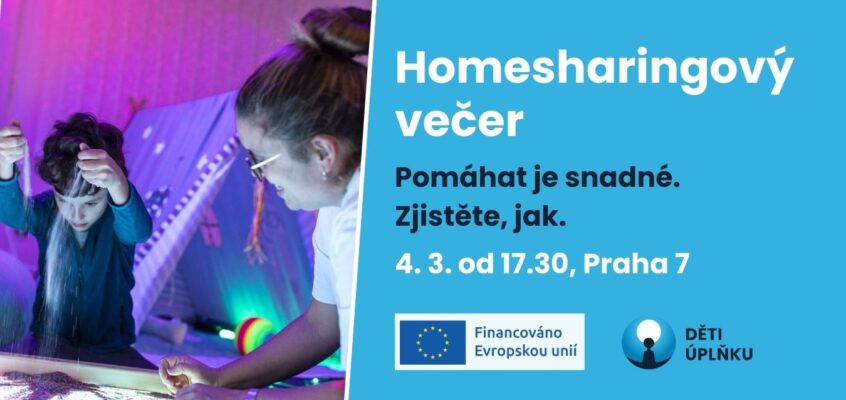 Homesharingový večer 4. 3. od 17.30