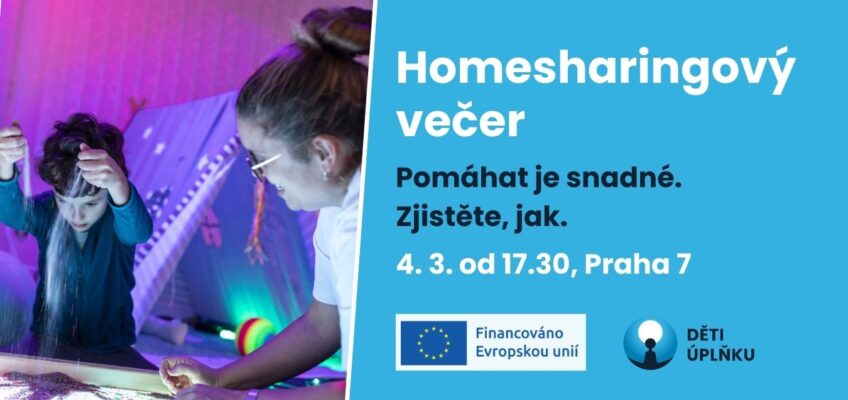 Homesharingový večer 4. 3. od 17.30