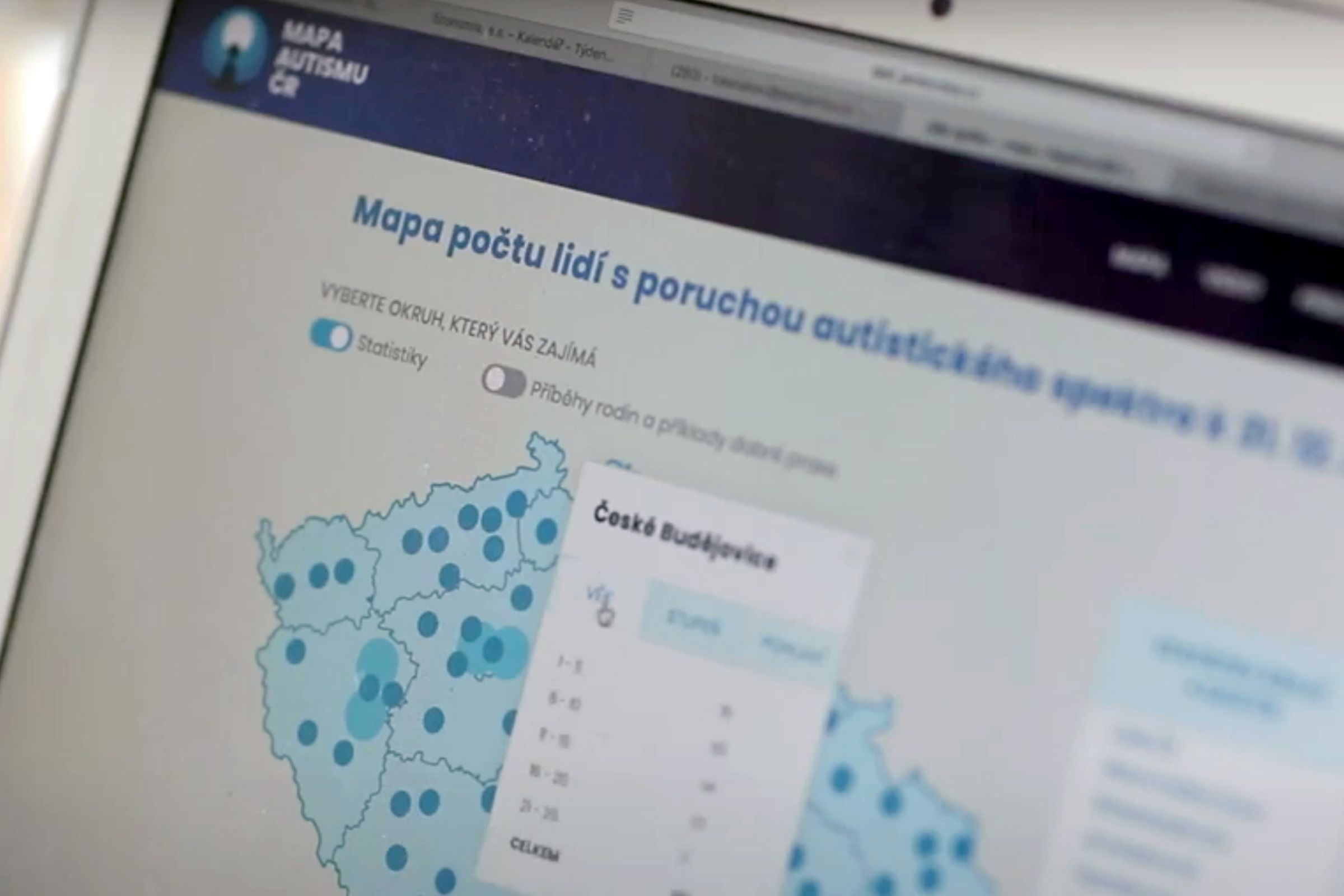 Děti úplňku – mapa autismu