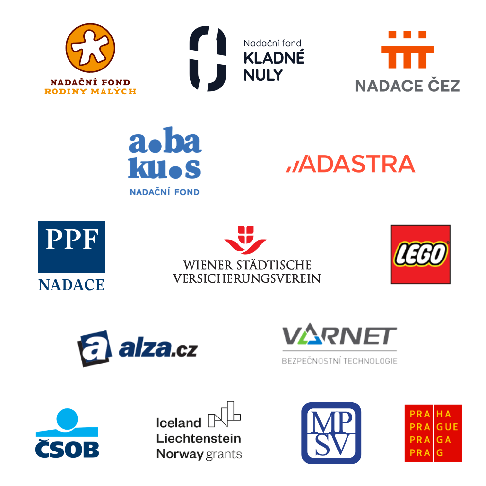 Děti úplňku loga partnerů, děkujeme