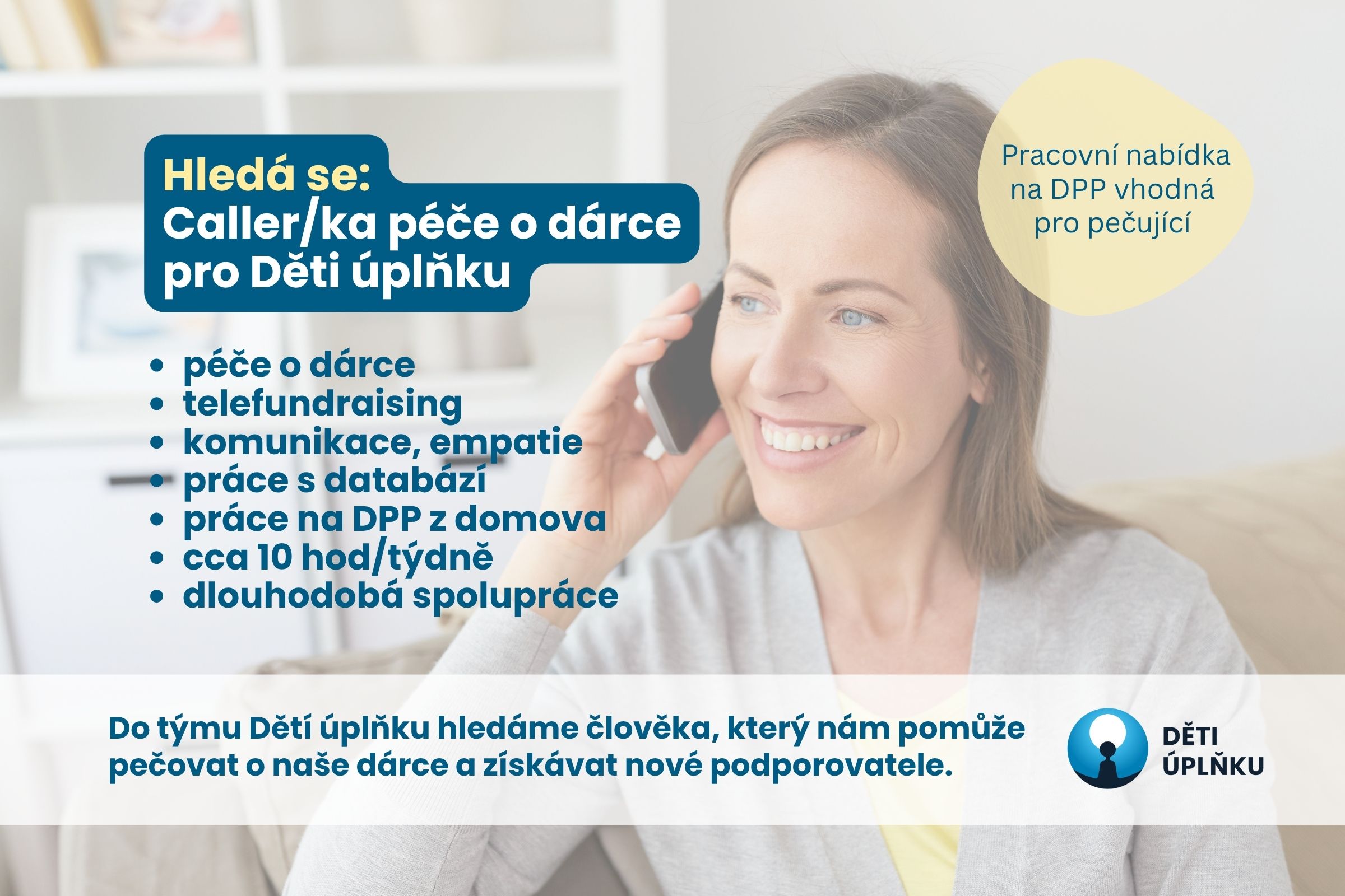 Hledáme kolegu/kolegyni pro péči o dárce a telefundraising